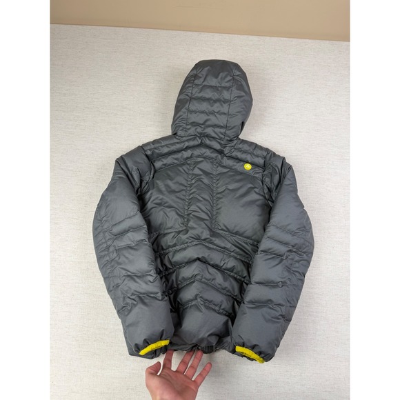 Marmot Boys Large Gray 700 Fill Down Puffer Jacket Hooded Full Zip C97420 - Picture 2 of 13